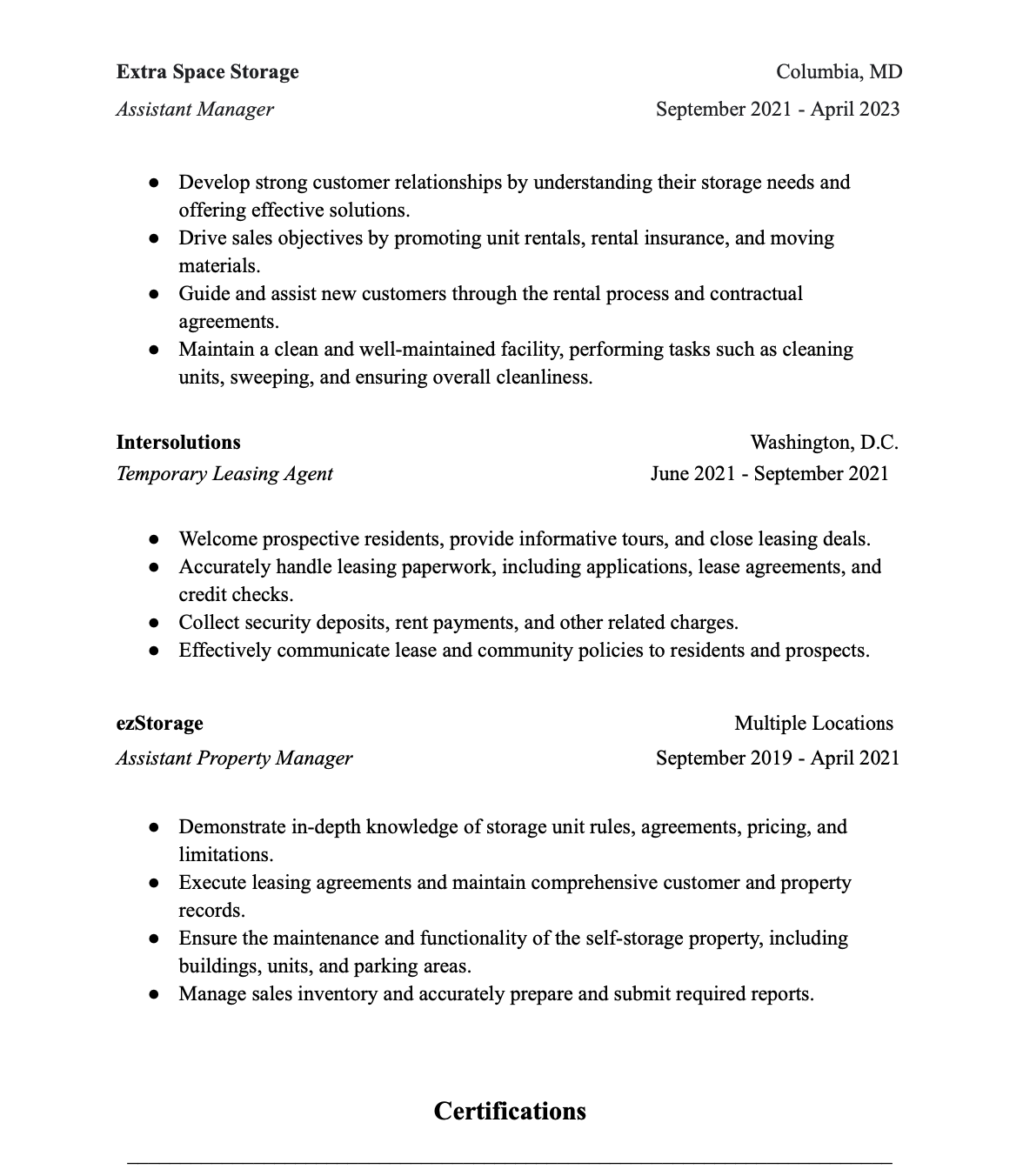 Melissa's Resume Page 2